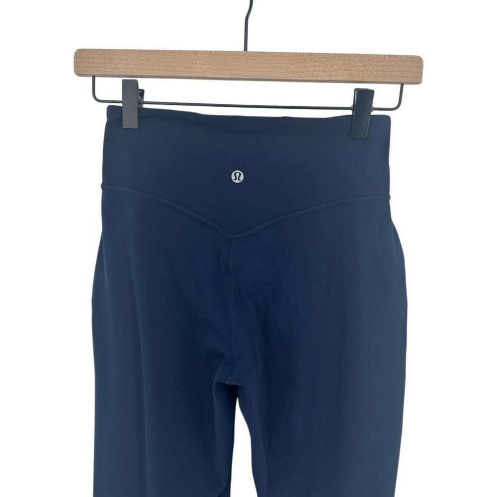 Lululemon Align Jogger Pants Women 4 Navy Blue High Rise Nulu Activewear Gym - Picture 5 of 7